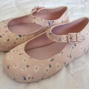 Mini Melissa pink and white Floral - 8 - little use.